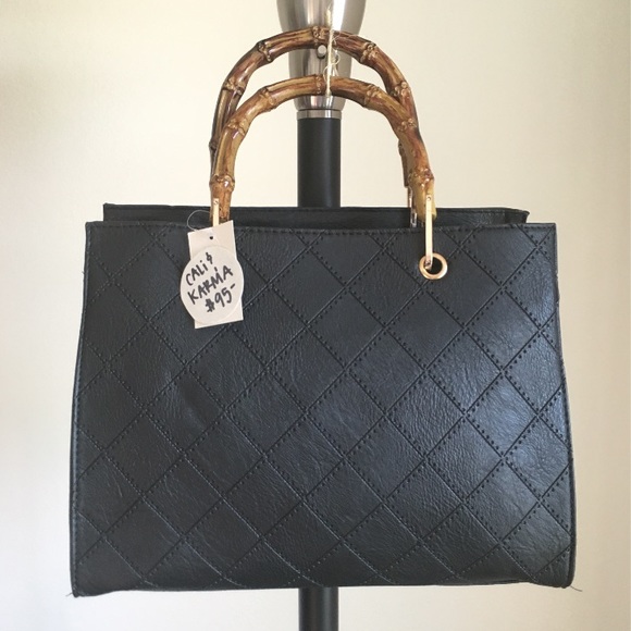 Handbags - 🎉1 DAY SALE🎉🆕Black Bamboo• Handbag 👜