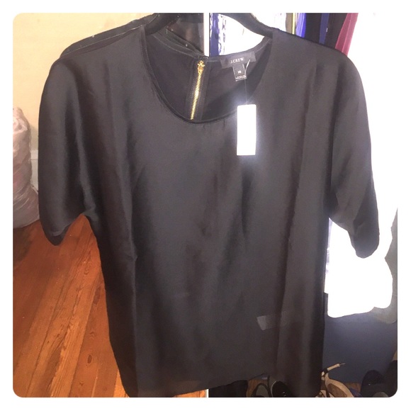 Jcrew zipper back blouse