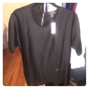 Jcrew zipper back blouse