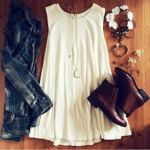 Swing t shirt sleeveless dress