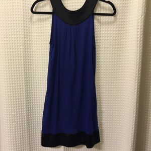 Blue and black classy tunic dress.