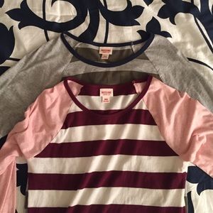 Striped Baseball tee bundle! ⚾️