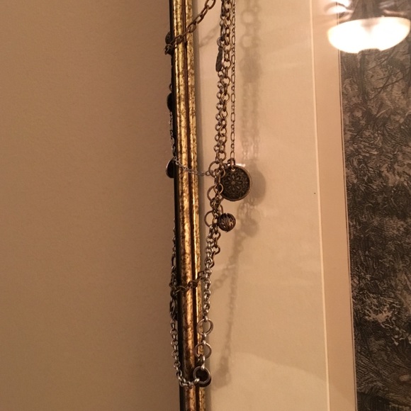 Layered Mixed Metal Necklace - Picture 3 of 4