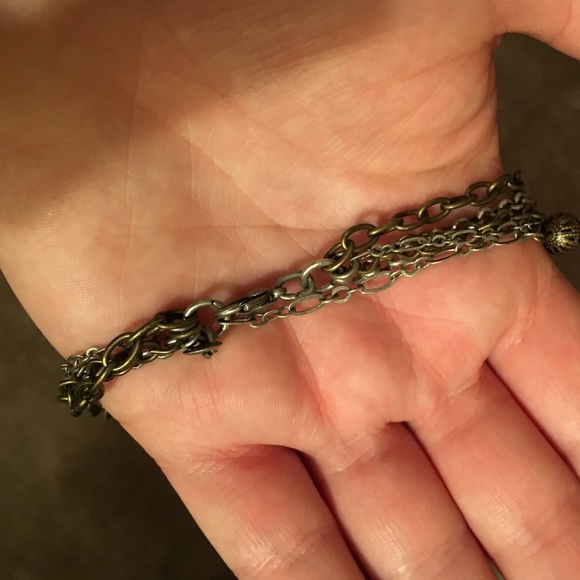 Layered Mixed Metal Necklace - Picture 4 of 4