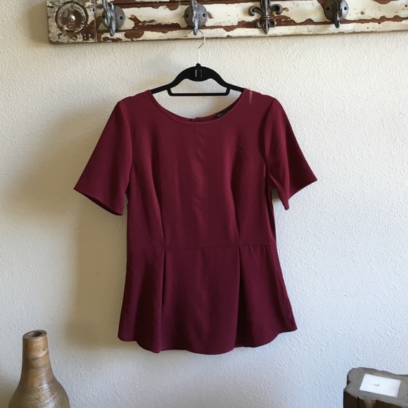Tops - MONDAY FLASH SALE! Button Back Peplum Pleating