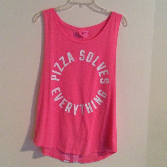 PINK Victoria's Secret Tops - Victoria's Secret PINK pizza tank