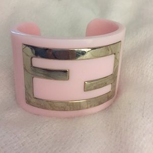 Fendi authentic logo cuff bracelet
