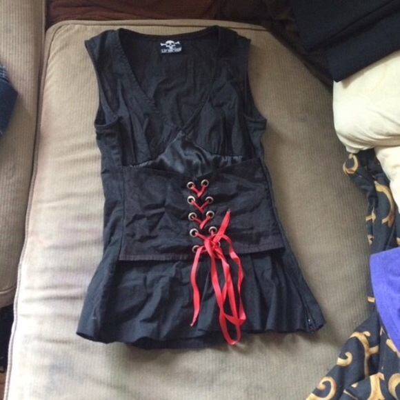 Old school lip service corset