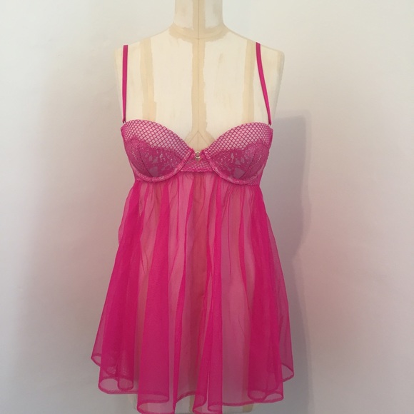 VS Foil Lace Tulle Push Up Babydoll! - Picture 2 of 3