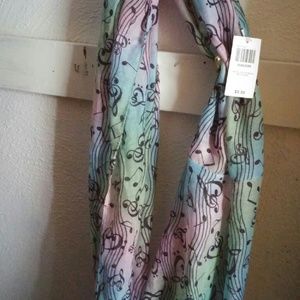 Music note infinity scarf