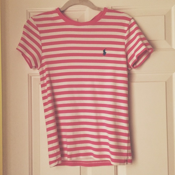 Pink and white Ralph Lauren Shirt!!😍😍