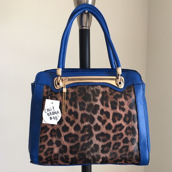 Handbags - ‼️WKENDSALE‼️🆕 Cobalt Cheetah• Handbag 👜