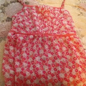 Old navey translucent top