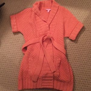 Lilly Pulitzer short sleeved chunky wrap cardigan