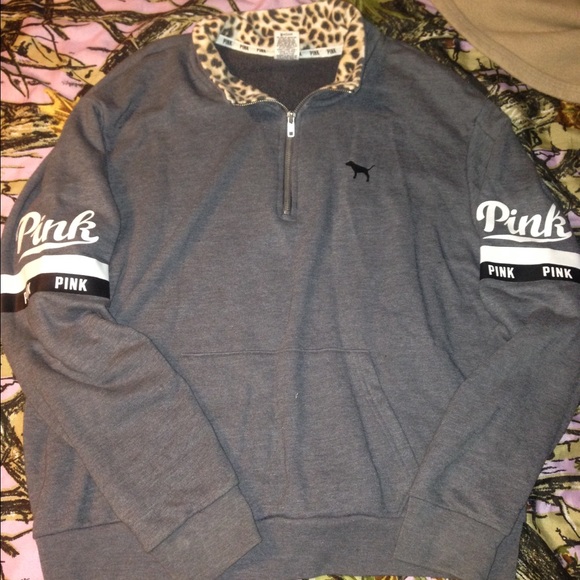 *TRADE*Rare, HTF VS pink cheetah half zip