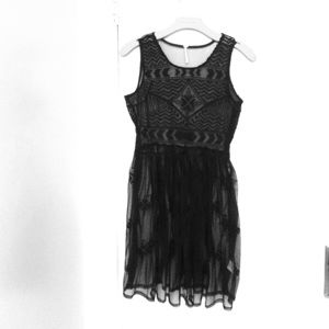 Free people sheer embroidered dress