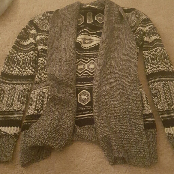 Black and white sweater