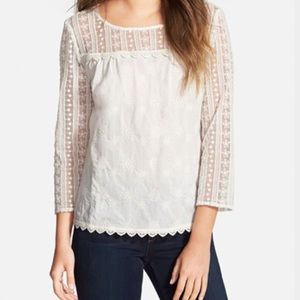 Hinge Lace Mix Top