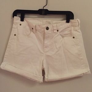 J. Crew Factory White Denim Short