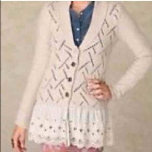 LAST CHANCE Free People Lace Sweater