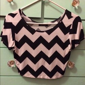 Chevron crop top