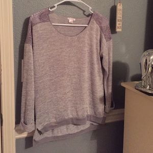 Gray sweatshirt