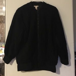 Black bomber jacket