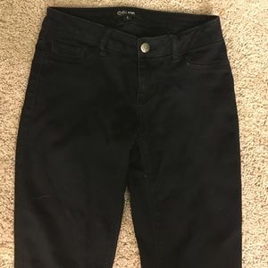 black skinny jeggings