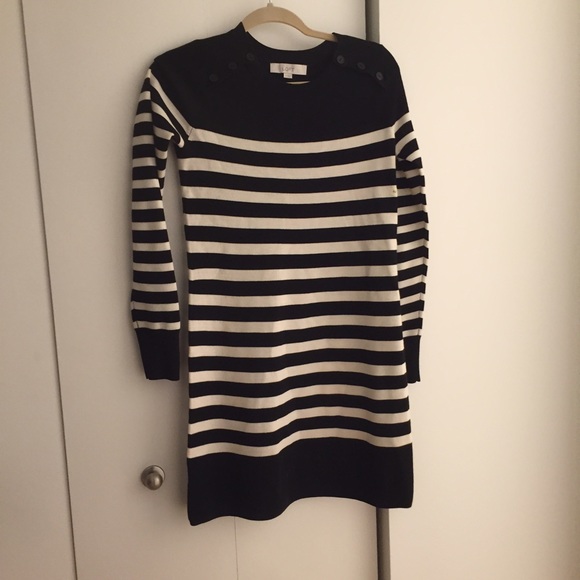 LOFT striped sweater dress