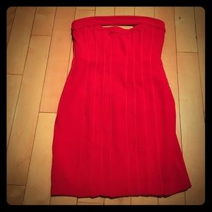Little red dress . Super cute strapless brand new