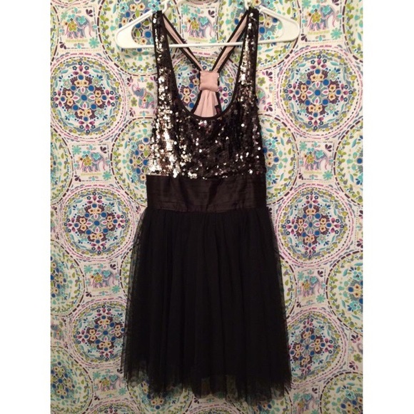 Sequin and tool dress