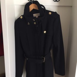 Michael Kors black wool winter coat