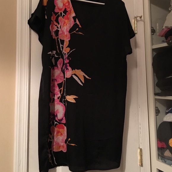 H&M silky floral tunic