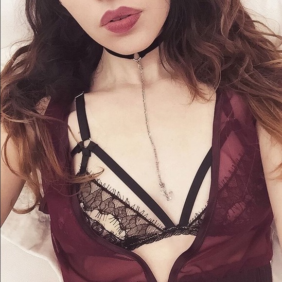 • Caged Lace Bralette • - Picture 3 of 4