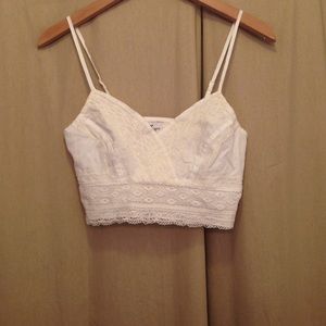 A&E lace crop top