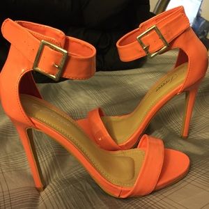 Fluorescent Pink Heels