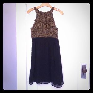 Francesca's navy and patterned dress