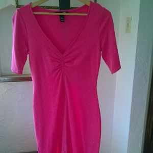 Hot Pink H&M form-fitting dress