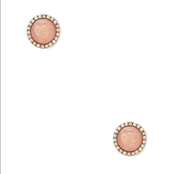 Forever 21 peach faux stone studs