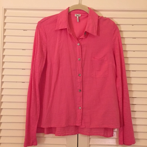 Splendid Pink Button Down Shirt