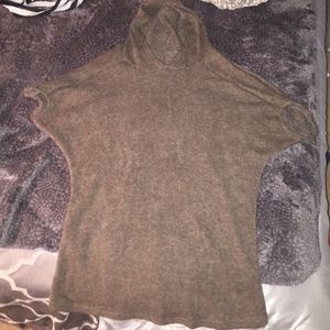 Cute hooded flowy tunic- top