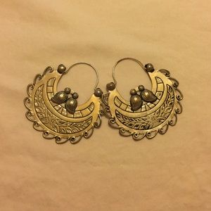 Silver earrings