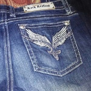 Used rock revival jeans
