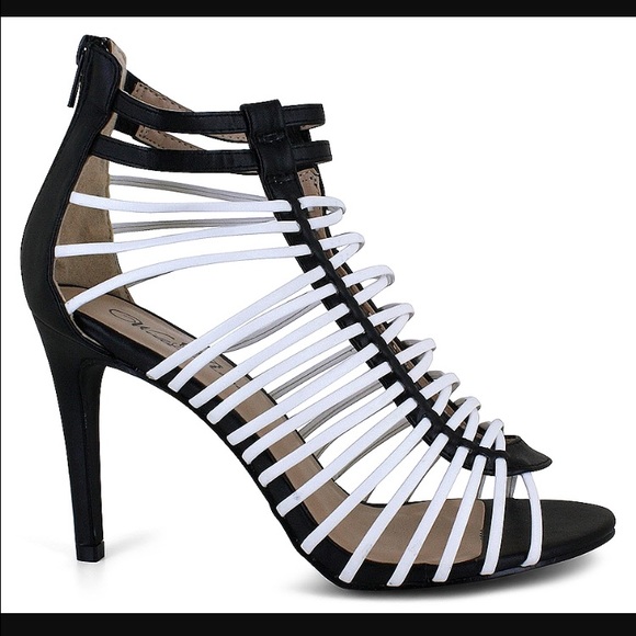 Wild Rose  Shoes - Wild Rose Woven Zippered Heeled Sandals