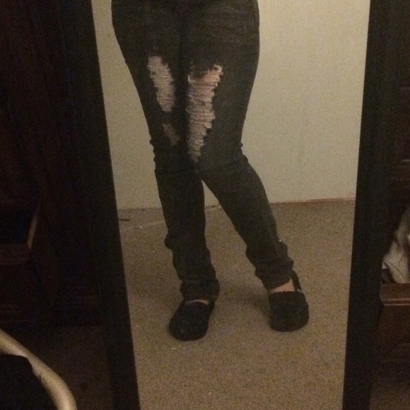 Distressed Denim Jeans