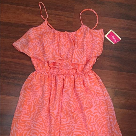NWT Lilly for target small giraffe print dress