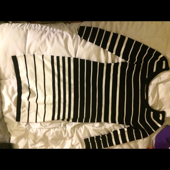 Striped sweater dress