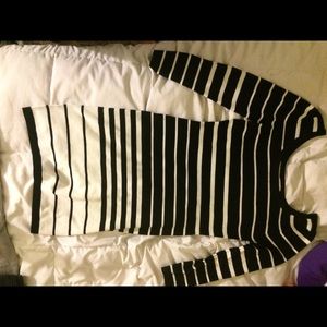 Striped sweater dress