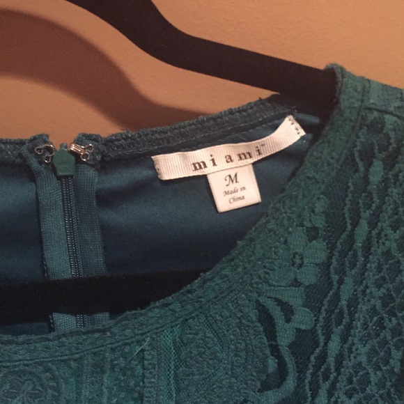 Teal Lace Dress - Picture 3 of 3