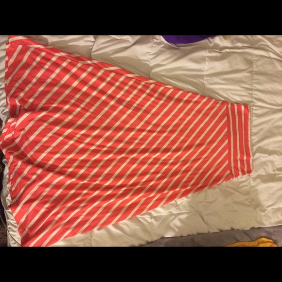 Striped maxi skirt
